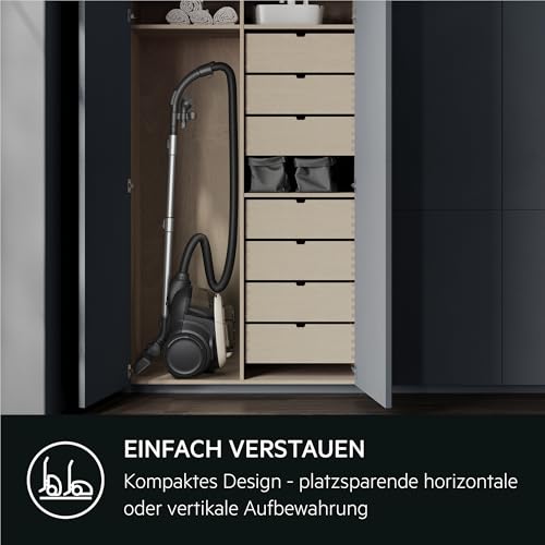 AEG CLEAN 6000 Staubsauger beutellos, Auto-Modus, 700 W, AL61C2SW
