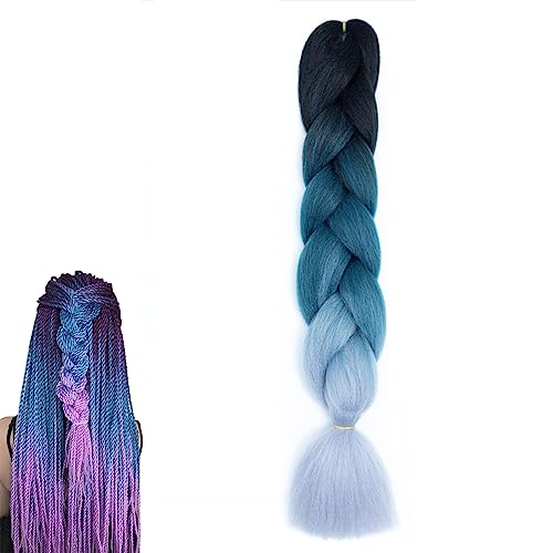 Braiding Hair Extensions Mix Color Ombre Jumbo for Braiding GBBZ108, 24 inch