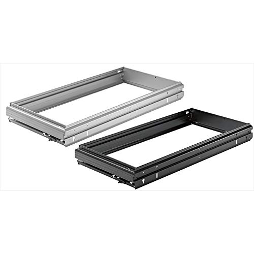 Preisvergleich Produktbild HETTICH 9011894 Systema Top 2000 Hängeregistratur-Rahmen (Schubladenrahmen) für Schrankwände, 435 x 400 mm A4, Stahl Aluminium-Effekt, Silber