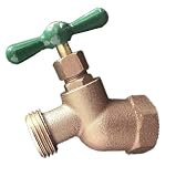 EZ-FLUID 1/2' FIP Inlet Hose Bibb x 3/4“ MHT Male Hose Threaded Outlet For Garden Watering Hose Bibb,Heavy Duty Brass No-Kink Hose Bib...