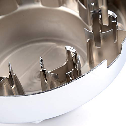 Pit66 Wheel Center Caps, Compatible With 11-16 Dodge Ram 3500 1-Ton Dually Alcoa Alloy Hub Caps 2 Front+2 Rear Chrome #TOP6