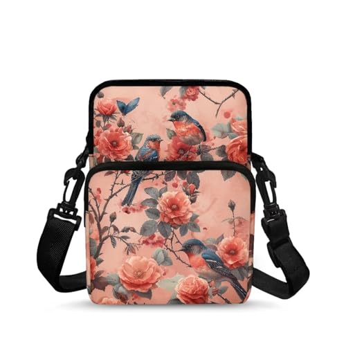 2 Layer Shoulder Bags Portable Satchel Crossbody Bag Chest Bag for Kids Girls Boys