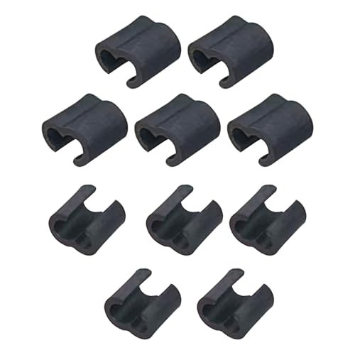 Sujetador de cable para bicicleta | 10 cierres de guía para cable de freno – hebilla de organización de cables para bicicleta de carretera, MTB y ciclismo al aire libre