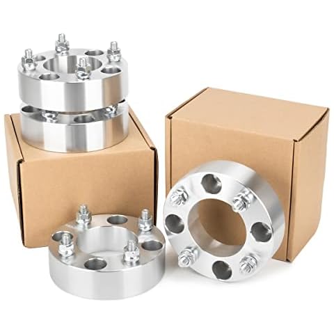 JiiinMiiin 4x110 to 4x110 ATV Wheel Spacers 1.5" (38mm) WheelCentric Adapter, Silver Wheel Spacer with 10x1.25 Studs & 74mm Center Bore, Compatible with Honda, Suzuki, Yamaha, Bombardier. Cover