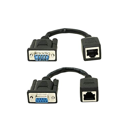 Amazon.co.jp: XMSJSIY DB9 RS232 - RJ45エクステンダー、DB9 9