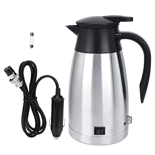 Tetera eléctrica para auto 12V 24V 1000ml acero inoxidable miniatura 6