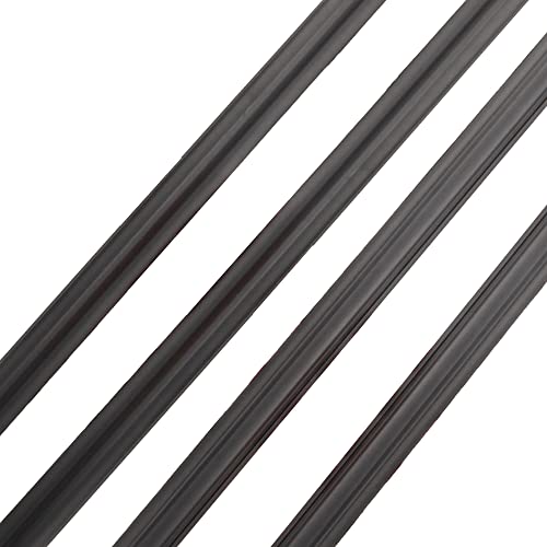 Dasbecan Outer Window Weatherstrip Belt Molding Compatible With Toyota 4Runner 2010-2021 Replaces# 75712-35011 75711-35011 75721-35011 75722-35011 (4Pcs) Sweep Felt Trim Seal Kit #TOP6
