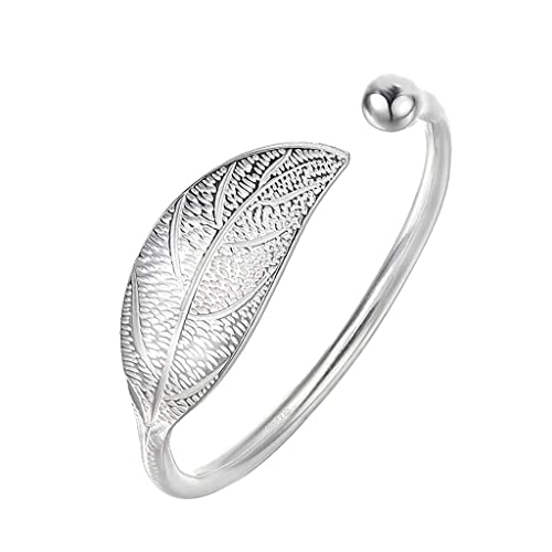 Yuuand Womens Leaf Bracelet Trendy Silver Gifts For Women Girls Birthday Anniversary Celebration Accessories Jewelry #TOP2