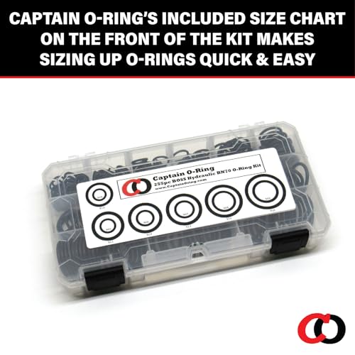 Captain O-Ring BOSS Hydraulic SAE 900 O-Ring Seal Kit (Buna-N 70-255 Piece Kit)