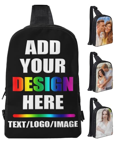 Sling Bag Custom Bag For Men Personalized Crossbody Bags for Men Women Leisure Sports Outdoor