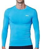 EXIO Japan Men's Compression Shirt Cool&Dry Baselayer/Underlayer Long Sleeve Top EX-R01 (Small, EXR0