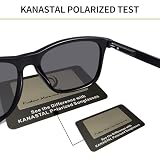 KANASTAL Czarny Okulary Przeciwsłoneczne Polaryzacyjne Męskie Damskie UV400