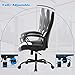 BestOffice Office Chair PC Gaming Chair Cheap Desk Chair Ergonomic PU Leather Executive Computer Chair Lumbar Support for Women, Men (White)