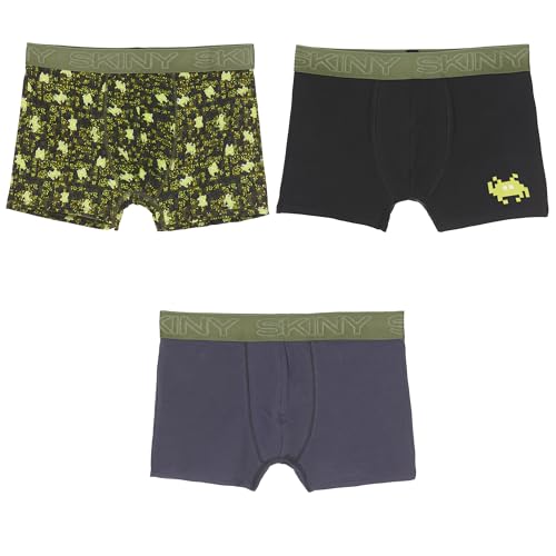 Lista de Niños en Boxer que puedes comprar esta semana. 48 Skiny 75541 Set 3 Piezas de Bóxer para Niño, Multicolor, GD