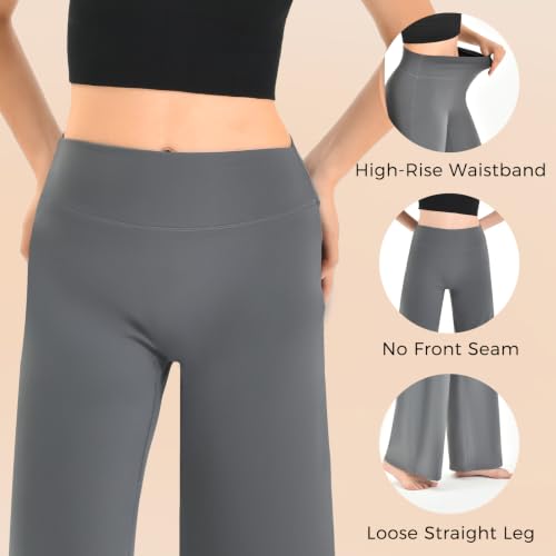Leafigure Womens Straight Leg Yoga Pants - image 4