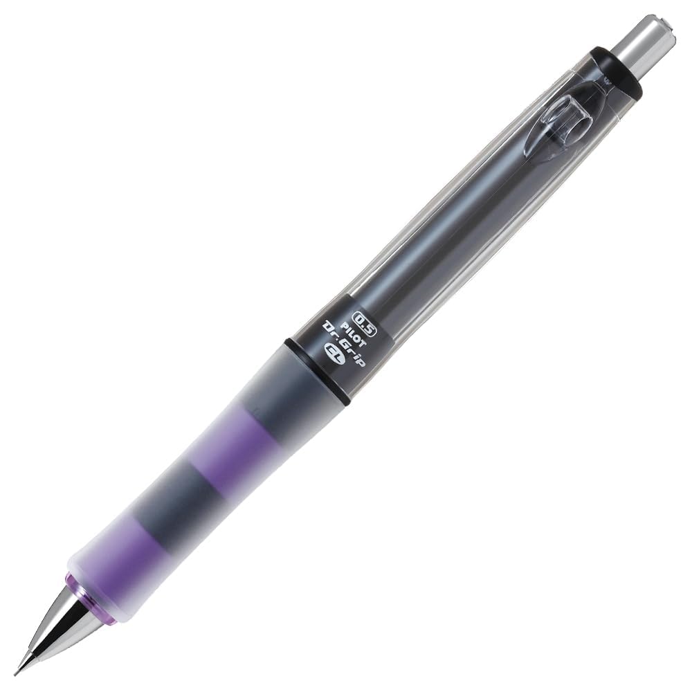 Pilot HDGCL50R-PBLA Mechanical Pencil, Dr. Grip CL Play Border 0.5mm, Black x Lavender