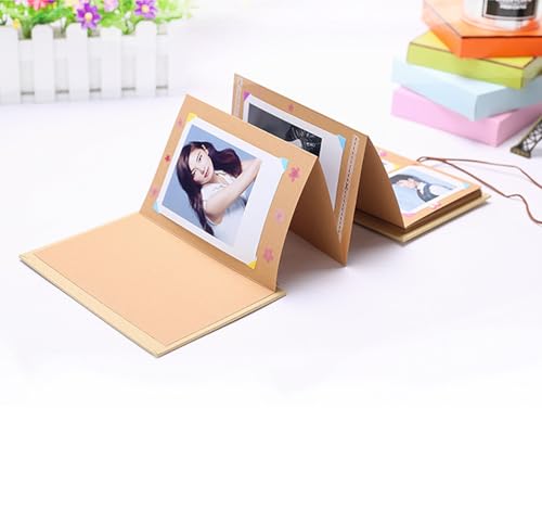 Álbum de fotos plegable, estilo pegamento, hecho a mano y DIY (5,9 x 8,3 pulgadas) miniatura 5