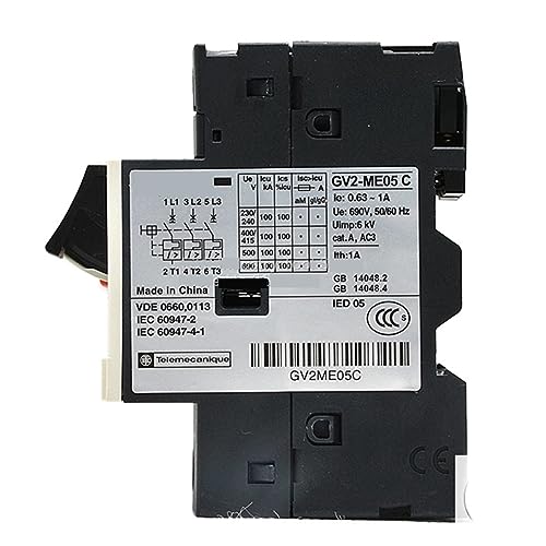 Disyuntor de motor GV2-ME05C de protección magnetotérmica 3P ajustable 3