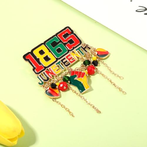 Image of African Brooches for Women Juneteenth Africa Map Queen Brooch Pins 1865 Sunflower Black History Month Brooches Juneteenth African Jewelry Accessories Outfits Gifts