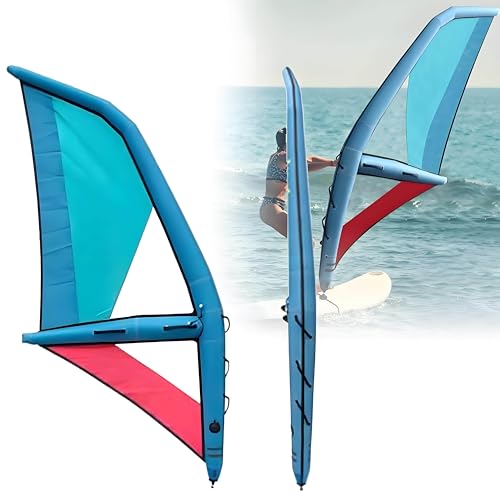 Inflatable Sail Professional, Windsurf Sail for Adults, Surfing Kite Racing Surfboard Wind Wing,Oxford Cloth + PVC, for Surfing, Water Play