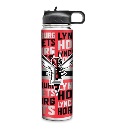 Rico Industries NCAA Lynchburg Hornets Standard 22oz Stainless Steel Tumbler with Lid - Great For Coffee, Tea, Water or Cocktails