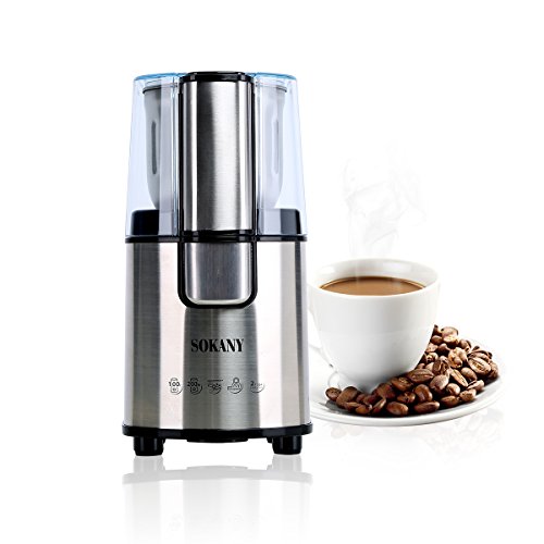 sumuya Koffiemolen Coffee Grinder molen met roestvrij stalen lemmet Coffee Mill SM-3020S