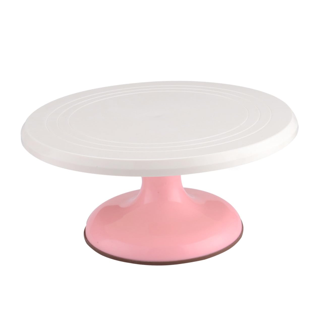 Plato Rotatorio para Tartas DIY Redondo, Manual, Plástico Rosa para Hornear