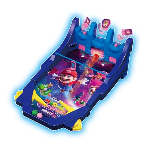EPOCH Games SUPER MARIO - 7629 THE SUPER MARIO GALAXY MOVIE Battle Pinball Galaxy - Party Game