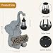 OOSTONEE Solar Garden Decor Welcome Elephant Statue, Solar Yard Decorations Lawn Ornaments, Unique Outside Decor for Porch, Elephant Gifts Gift for Mom Birthday