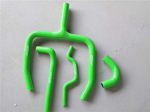 Silicone Radiator Hose Y KIT For Kawasaki KXF250 KX250F 2009-2014 10 2013 (green)