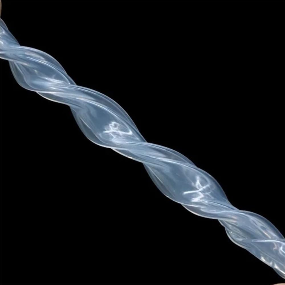 Flexible Rubber Hose 1 Meter Flexible Rubber Hose, Inner Diameter 10mm to 25mm Silicone Tube, OD 12-31mm Soft Drink Pipe Water Connector(Clear,1M*10MM*12MM)