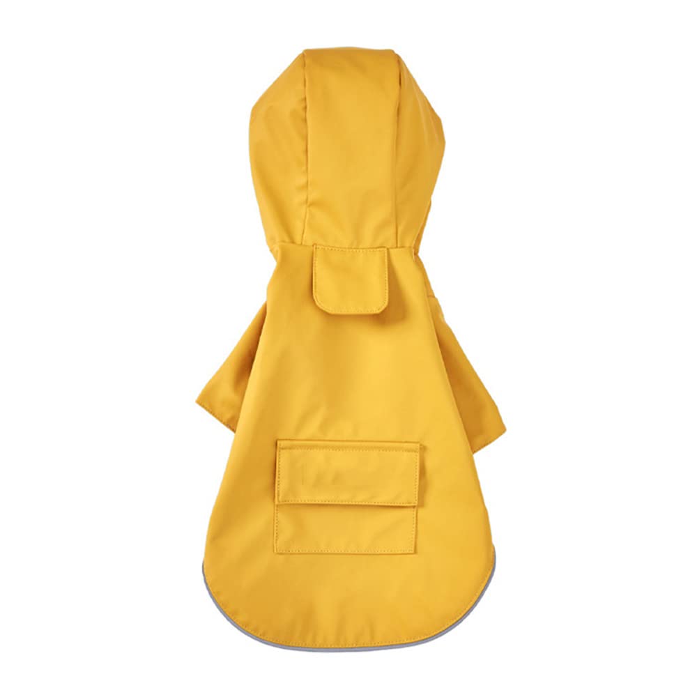 Chubasquero para Perros, Poncho Impermeable con Capucha for Perro, Ropa de Dos Patas, Chaqueta, for Cachorros y Perros Grandes(Yellow,M)