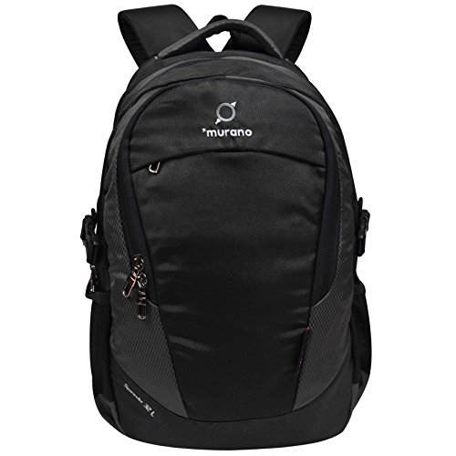 [Apply coupon] Murano Speedo 32 LTR Laptop Backpack for 15.6 inch Laptop and Polyester Water Resistance Backpack for Men and Women- Black and Grey