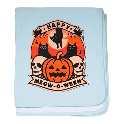 CafePress Happy Meow O Ween Baby Blanket, Super Soft Newborn Swaddle