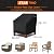 STARTWO Patio Chair Covers Outdoor Furniture Covers Waterproof Fit for 32" Lx 37" W x 36" H, Lounge Deep Seat Cover, Heavy Duty Chair Covers for Lawn Furnitures, Black