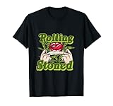 Rolling Stoned Funny Marijuana Cannabis Blunt T-Shirt