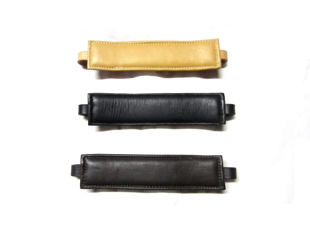 Mit Softleder gepolsterter Nasenriemen Plus Kinnriemen im Set Farbe Braun mit goldenem Beschlag