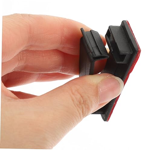 Angoily 20pcs Clips Self-Adhesive Organizador de Cables para Bajo Escritorio, Gestión de Cables sin Daño, Fácil Instalación, Negro Blanco miniatura 7