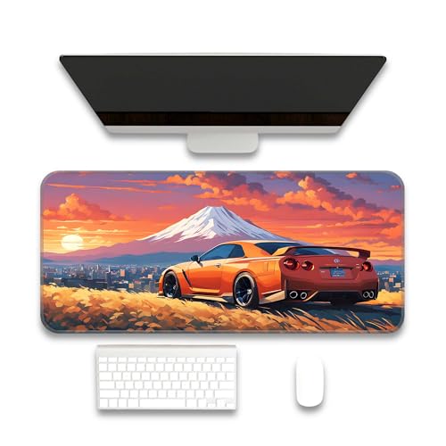 Image of Nisaan Sunrise Gaming - Extended Large PC Mouse Pad 60X30CM with Stitched Edges & Non-Slip Rubber Base - Perfect Gaming Setup Mat & Accessories!