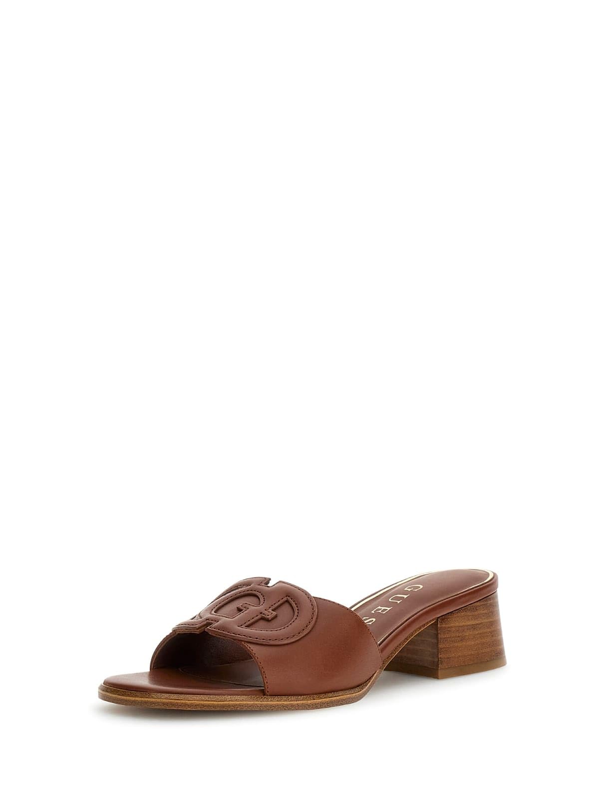 Guess Cerina Heeled Sandal, Brown, Size 6, Women
