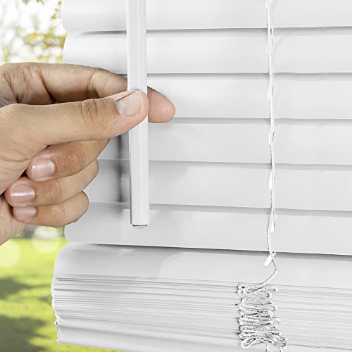 Chicology Blinds For Windows, Mini Blinds, Window Blinds, Door Blinds, Blinds & Shades, Camper Blinds, Mini Blinds For Windows, Horizontal Window Blinds, Midnight White (Blackout), 12" W X 48" H #TOP3