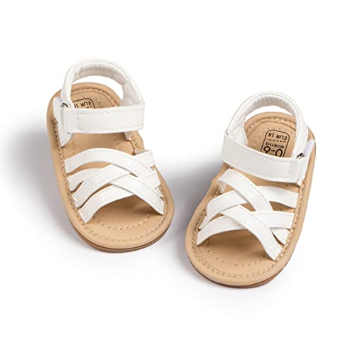 Image of CENCIRILY Infant Baby Girls Boys Sandals Summer Beach Outdoor Bowknot Soft Rubber Sole Toddler Princess Dress Flats Walking Shoes