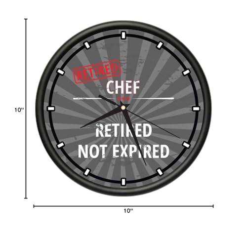 Reloj de pared SignMission 10 pulgadas redondo plástico miniatura 4