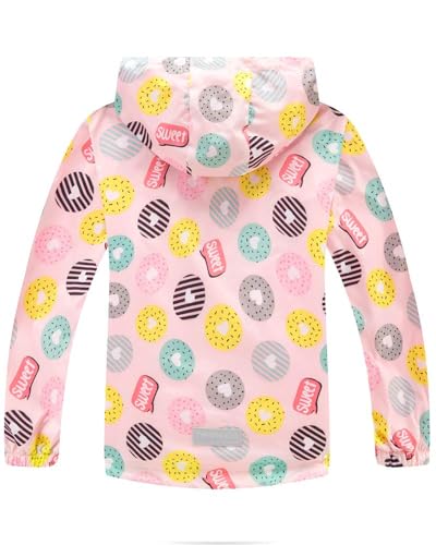 SHOOYING Girls Boys Rain Jackets Hooded Waterproof Windbreakers Outerwear2