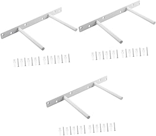 DOITOOL Shelves Wall Mounted Wall Mount Shelf 3pcs Hidden Floating Shelf Bracket Double Poles Heavy Duty Floating Shelf Bracket Wall Mounted Shelves Wall Mount Shelves
