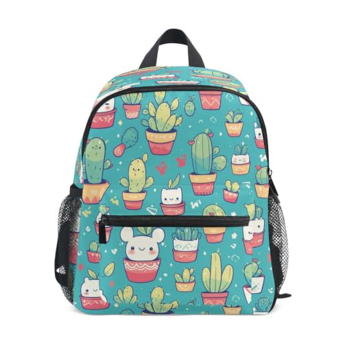 Sac à dos enfant cactus ergonomique et léger pour la rentrée en maternelle des 3-8 ans