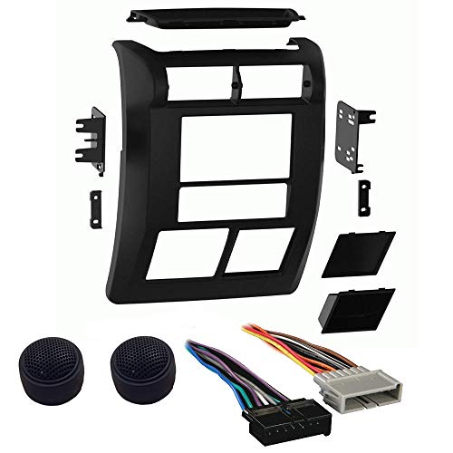Metra 95-6549 2-DIN Dash Kit For Select 1997-2002 Jeep Wrangler with Harness Combo