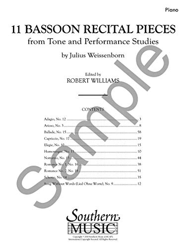 11 Bassoon Recital Pieces from Tone and Performance Studies - Thumbnail 4