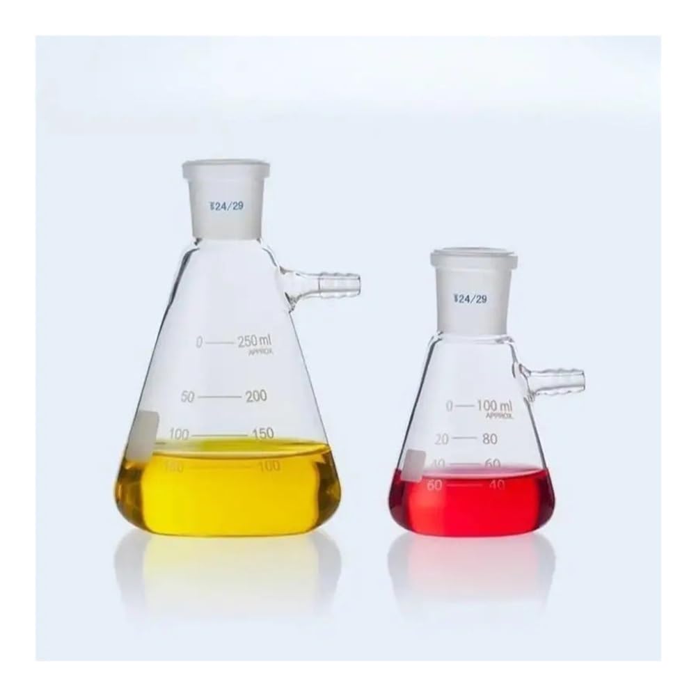 Standardowa kolba stożkowa laboratoryjna, butelka z filtrem trójkątnym i ustnikiem, 50 ml, 100 ml, 250 ml, 500 ml, 1000 ml, 2000 ml (kaliber 29 2000 ml)