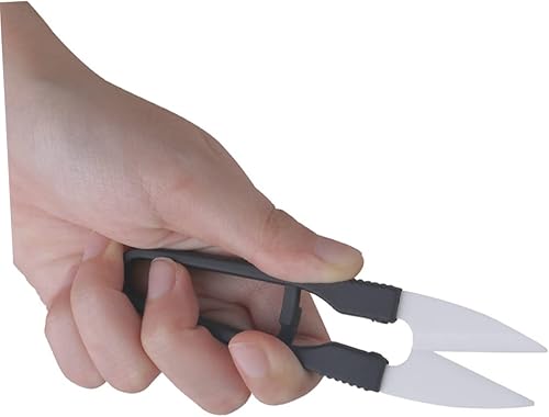 Miniatura 2 de EXCEART 1 unid hilo recortador u tijeras de coser pequeñas tijeras de pesca nariz pelo tijeras de cerámica hilo cortador suministros en forma de U